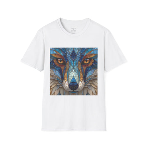 Duke of Dogs Blue Stained Glass Fox