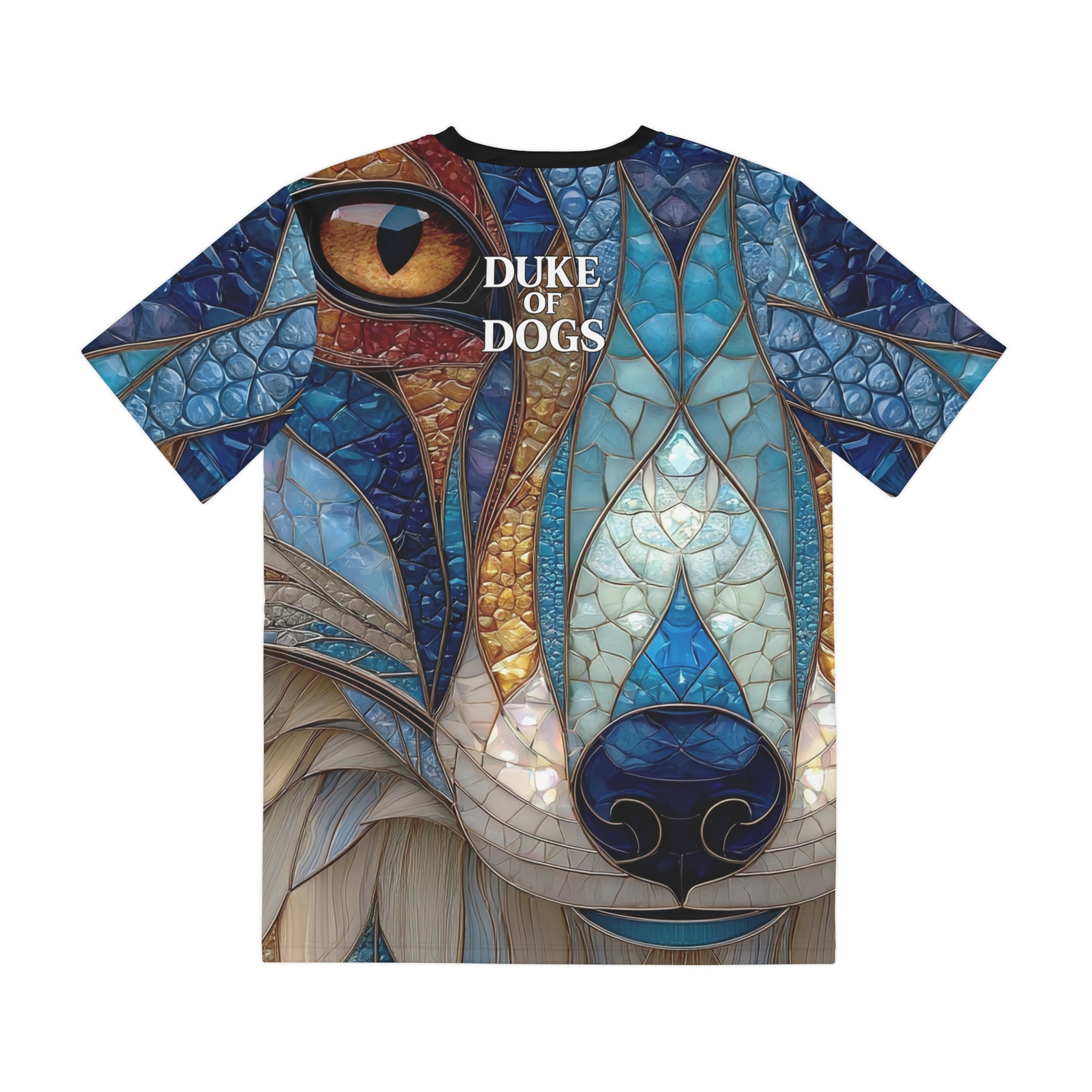 All-Over T-Shirt - Blue Stained Glass Fox